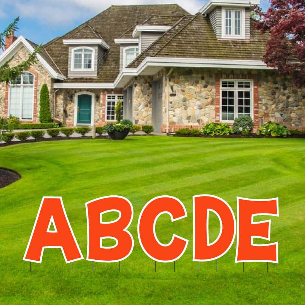 18" KG The Last Time Solid Color Alphabet Yard Letter Set - 26 pcs - Image 9
