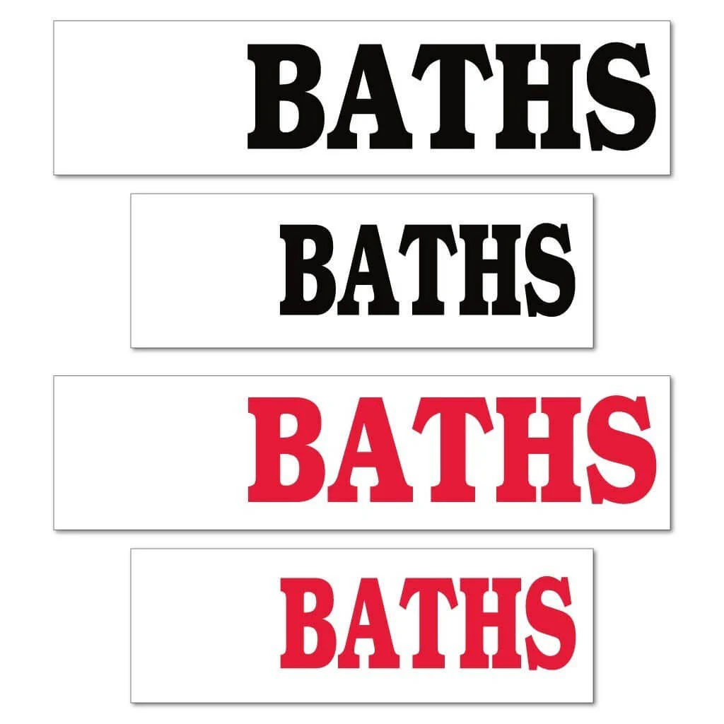 Blank Baths Real Estate Yard Sign Rider Set - Image 3