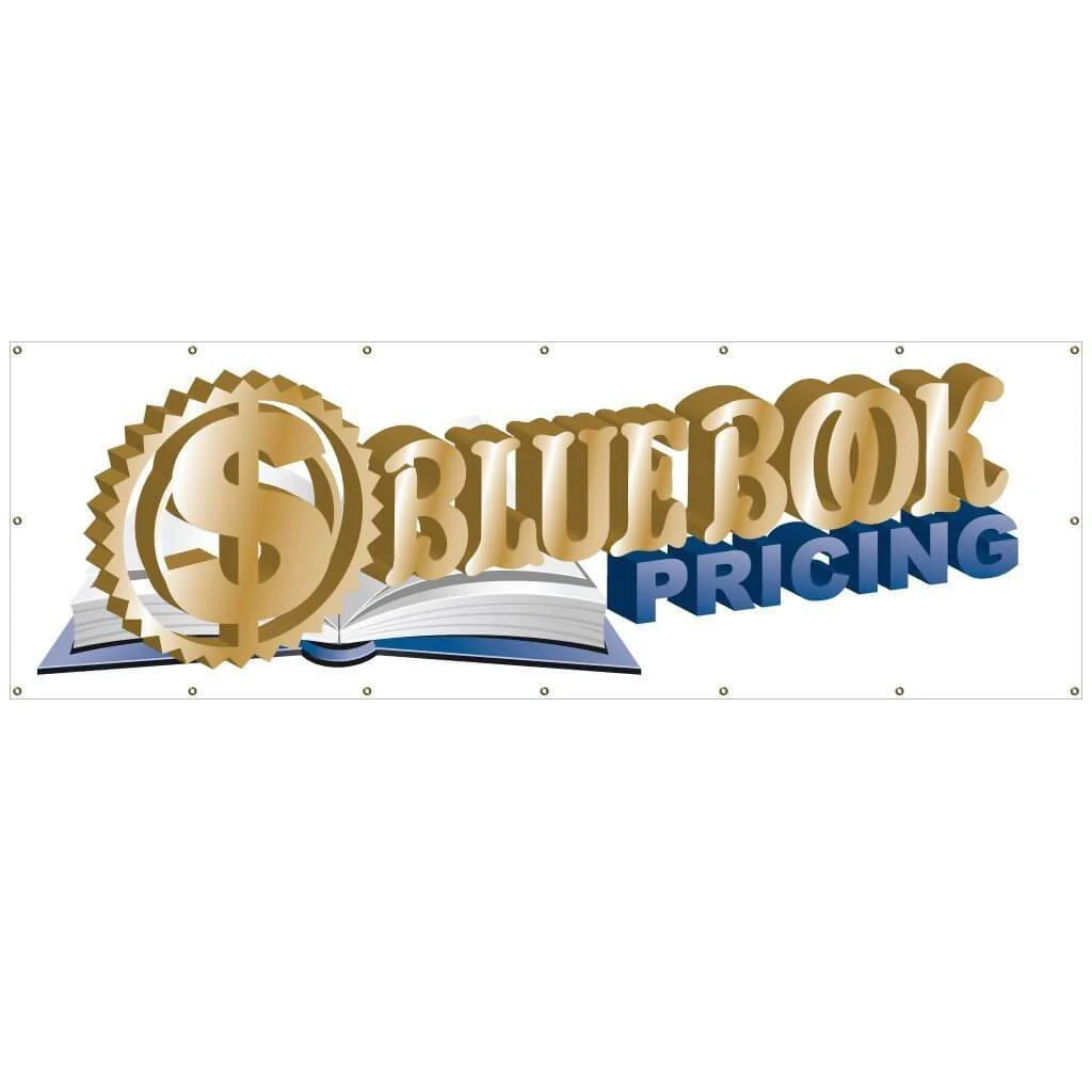 Blue Book Pricing Vinyl Banner - Image 2