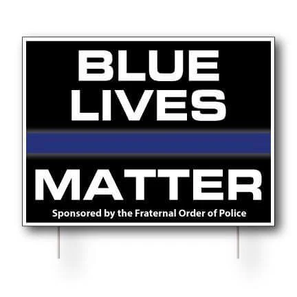 Blue Lives Matter 18"x24" Yard Sign - Image 2