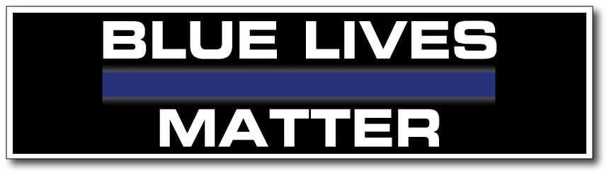Blue Lives Matter Bumper Magnet 3 x 11.5 - Image 2