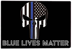 Blue Lives Matter Doormat - Image 2