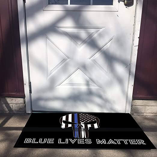 Blue Lives Matter Doormat - Image 3
