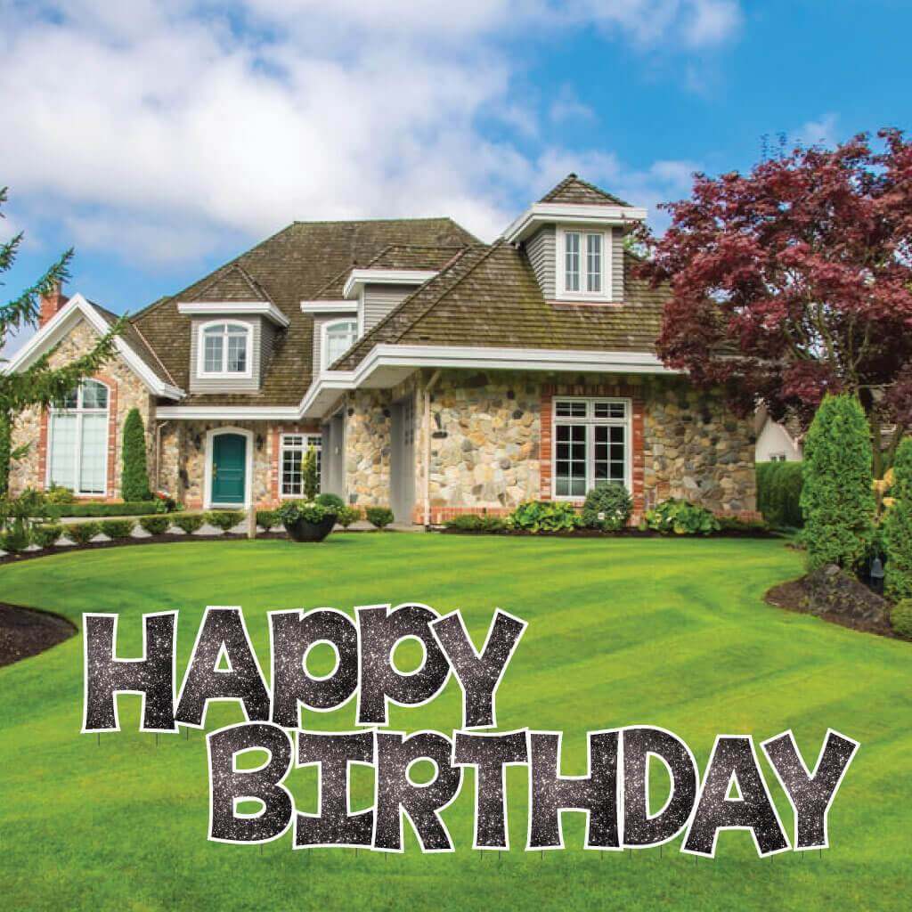 Sparkle 22.75" KG The Last Time Happy Birthday Yard Greeting 13 pc set - Image 10