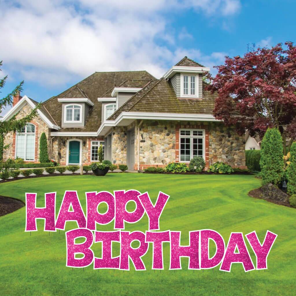 Sparkle 22.75" KG The Last Time Happy Birthday Yard Greeting 13 pc set - Image 14