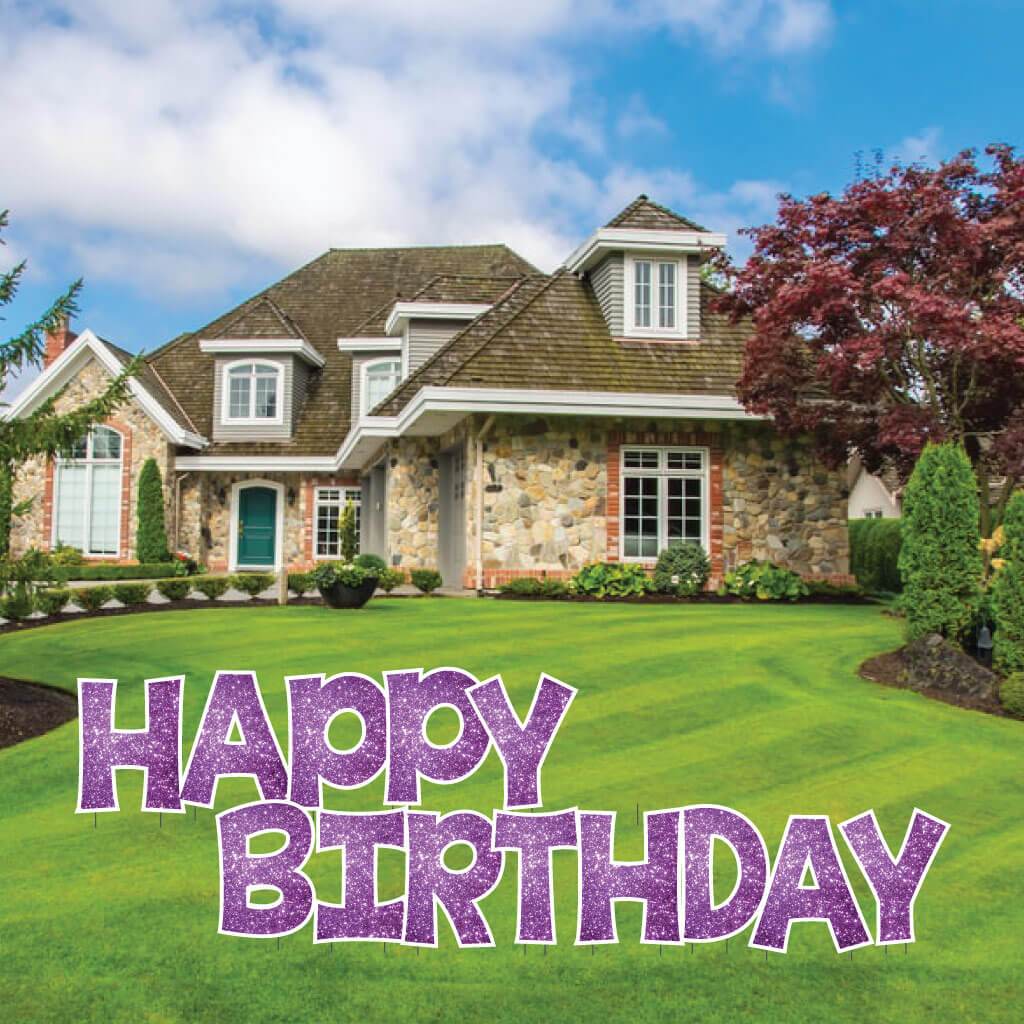 Sparkle 22.75" KG The Last Time Happy Birthday Yard Greeting 13 pc set - Image 15