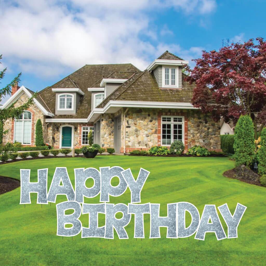 Sparkle 22.75" KG The Last Time Happy Birthday Yard Greeting 13 pc set - Image 18