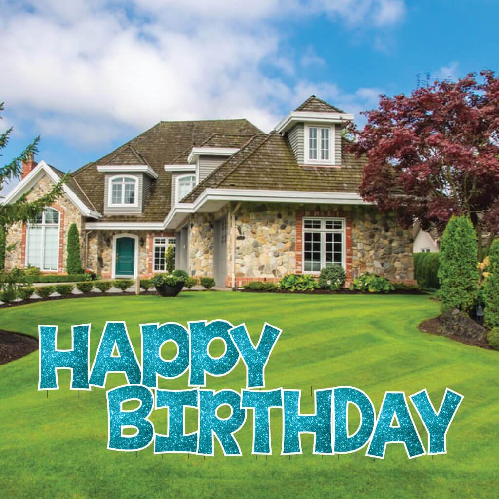 Sparkle 22.75" KG The Last Time Happy Birthday Yard Greeting 13 pc set - Image 19