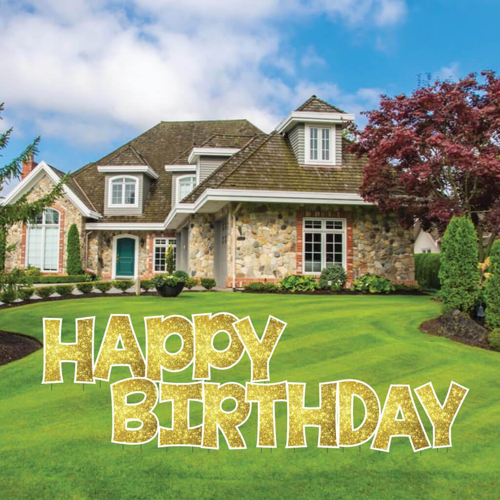 Sparkle 22.75" KG The Last Time Happy Birthday Yard Greeting 13 pc set - Image 20