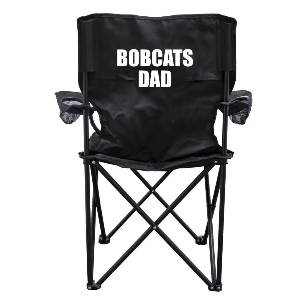 Bobcats Dad Black Folding Camping Chair