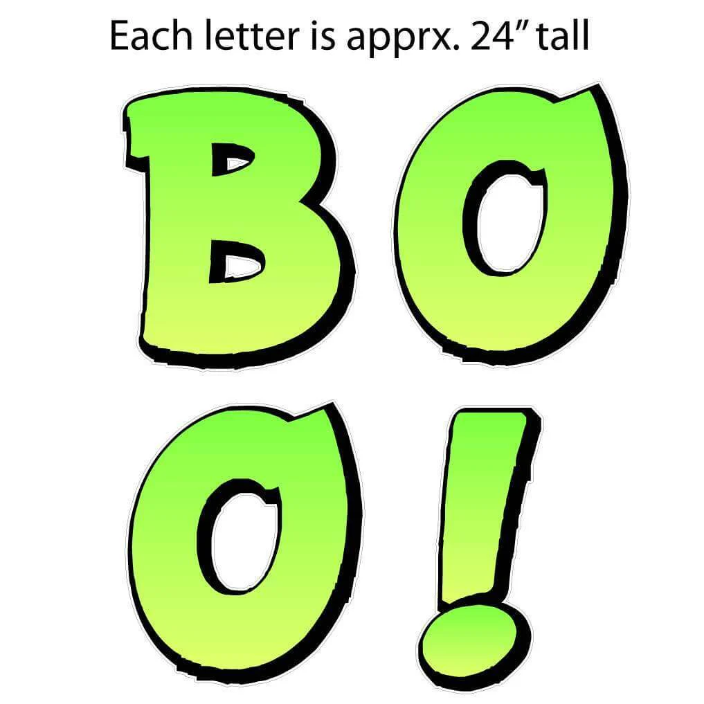 BOO! Halloween Characters Halloween Yard Card Decoration 11 pc Set - Image 2