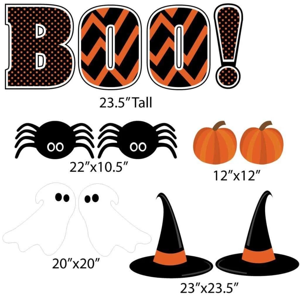 BOO! Halloween Yard Card - 12 piece Set - Image 5