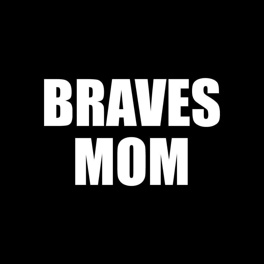 Braves Mom Black Folding Camping Chair - Image 2