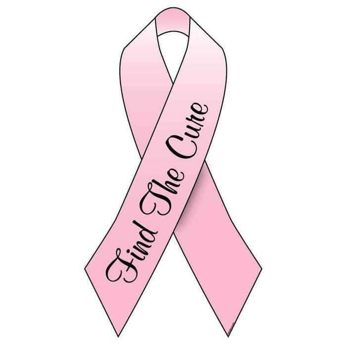 Custom Breast Cancer Awareness Pink Ribbon Yard Sign w/ Pair EZ Stakes - Image 2