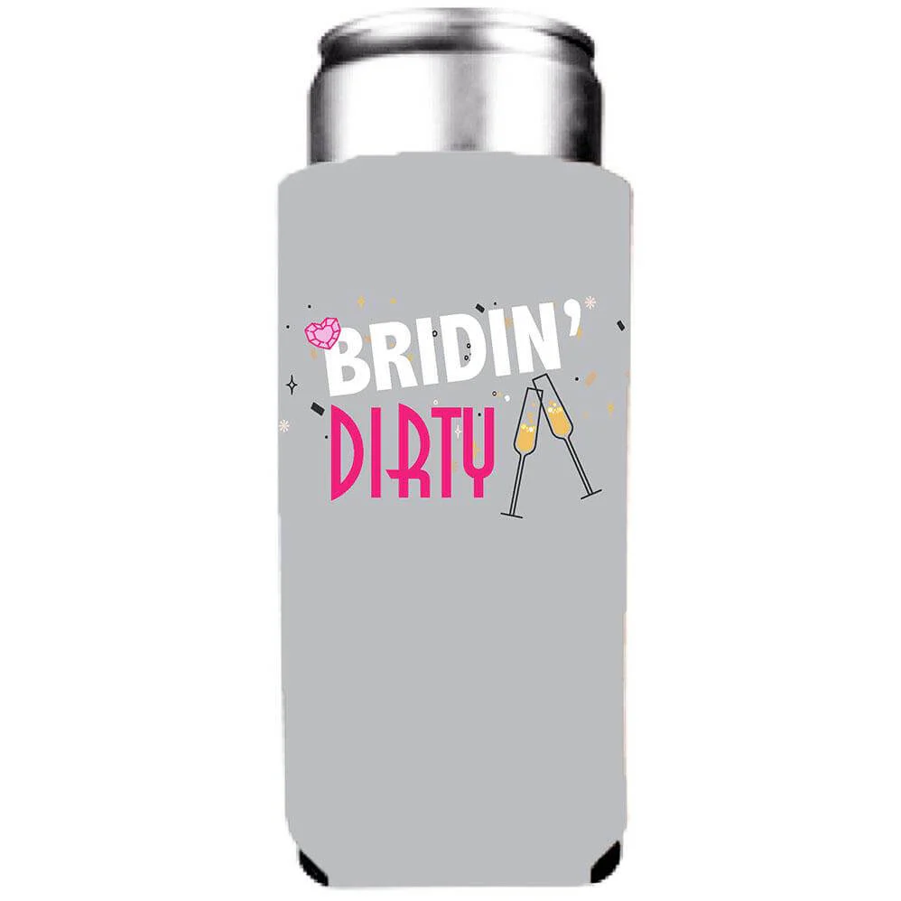 Bridin' Dirty Bachelorette Party Can Coolers Pack - Image 4