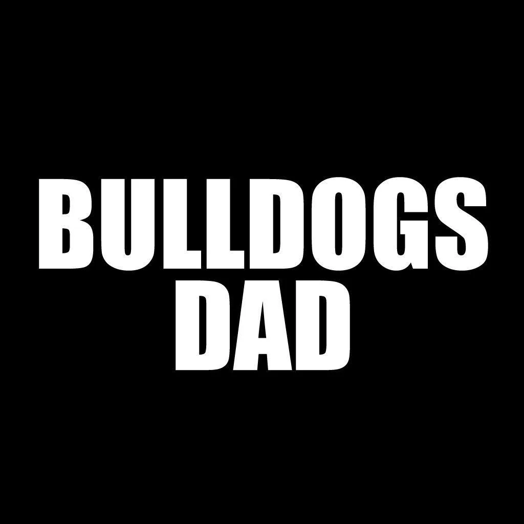 Bulldogs Dad Black Folding Camping Chair - Image 2
