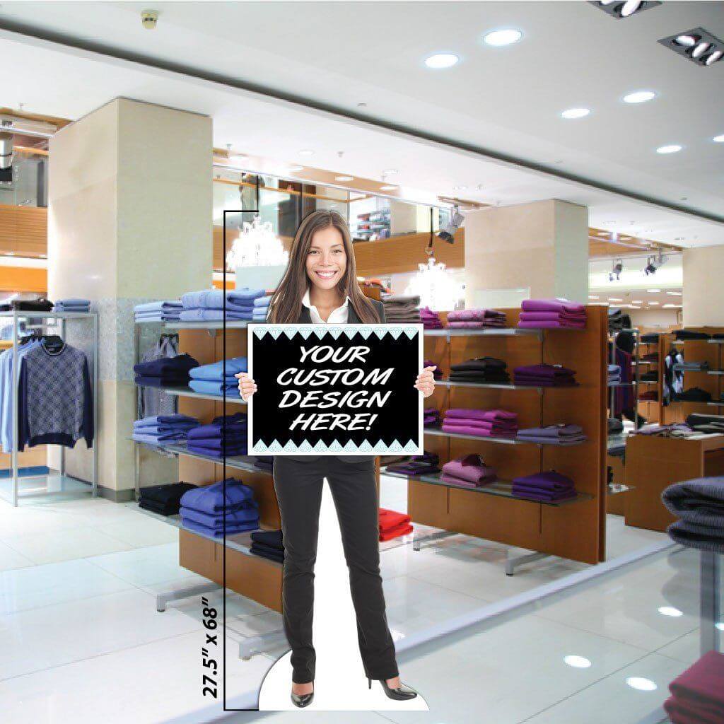 Life Size Stand Up Cutout | Business Lady #3 - Image 3