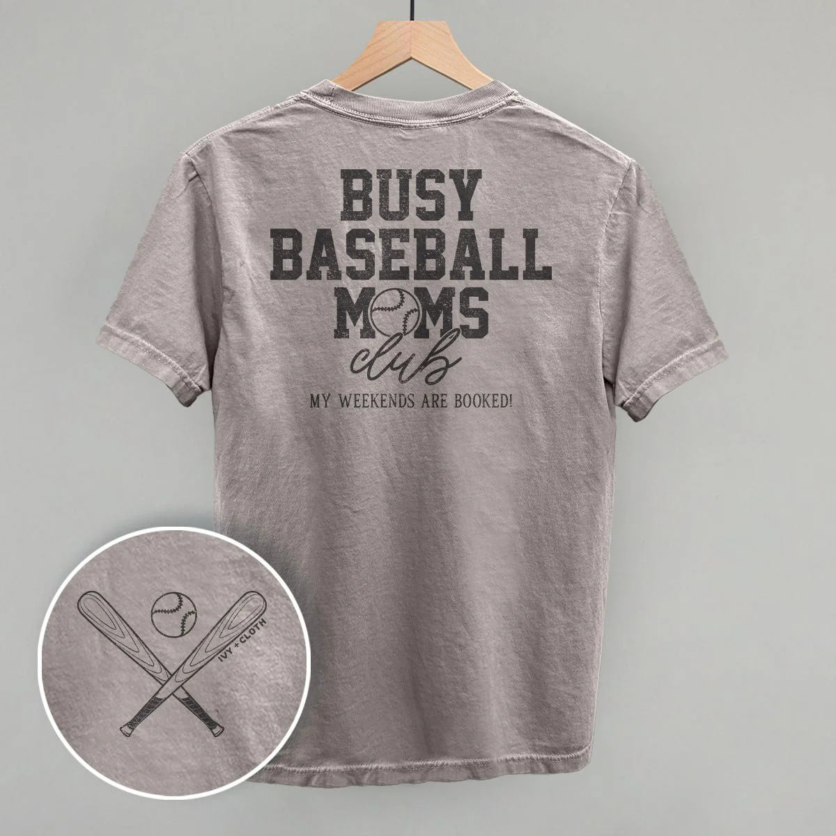Busy Baseball Moms Club (Back Print) - Image 2