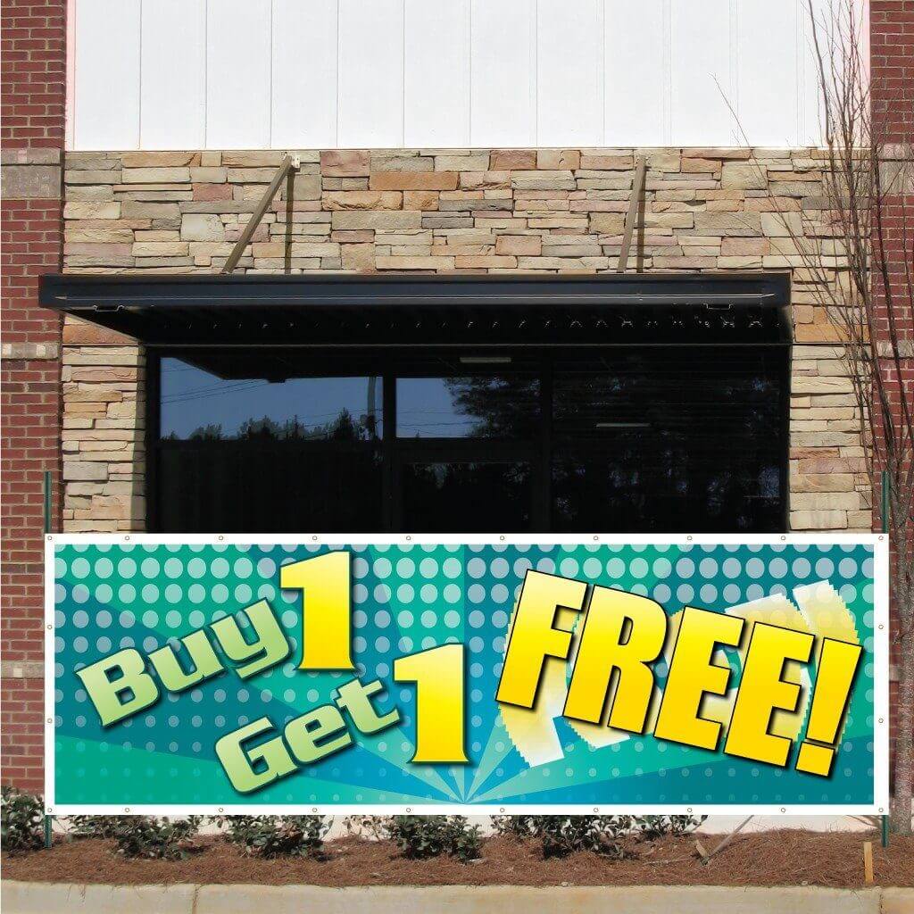 Buy One Get One FREE! Vinyl Banner - Image 3