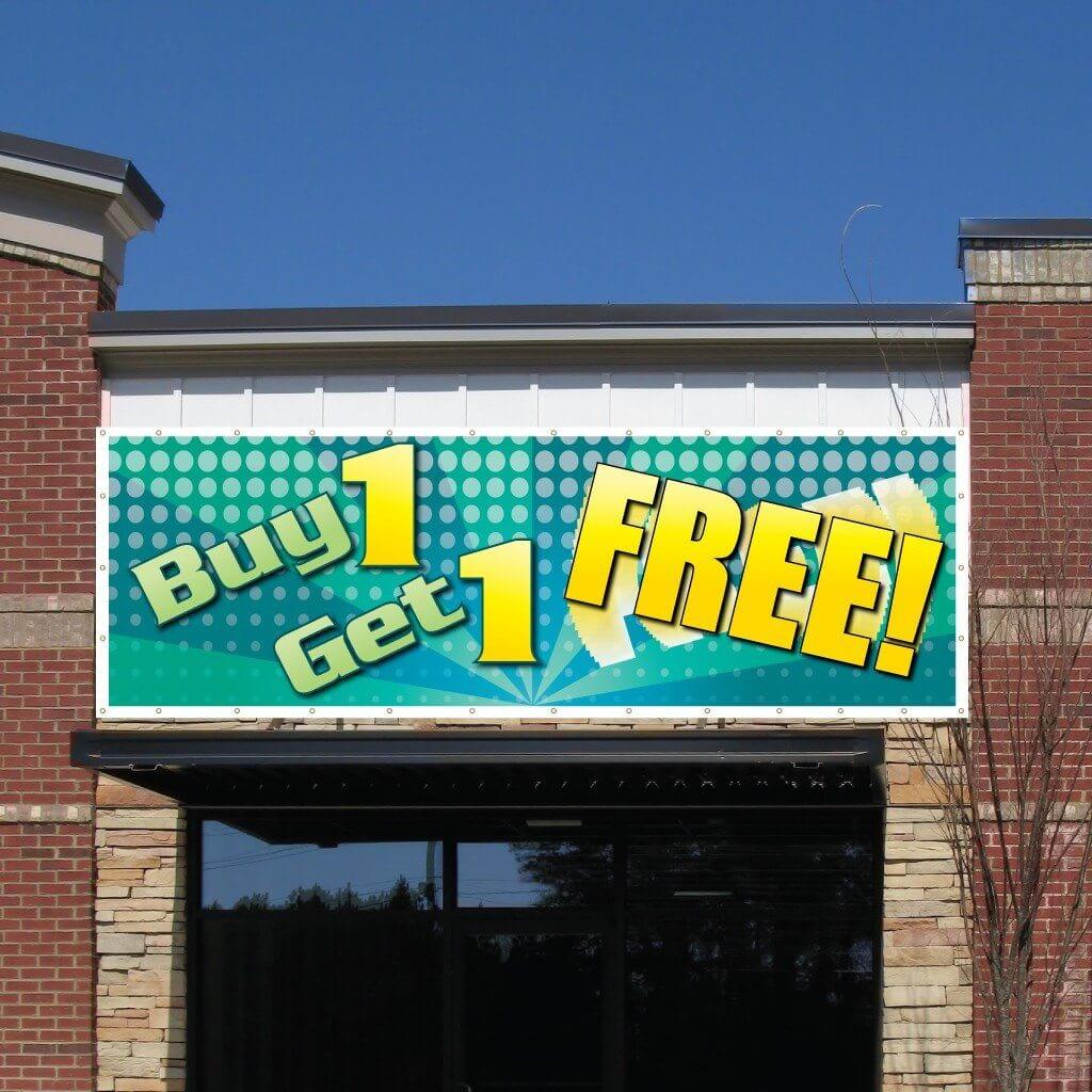 Buy One Get One FREE! Vinyl Banner - Image 4