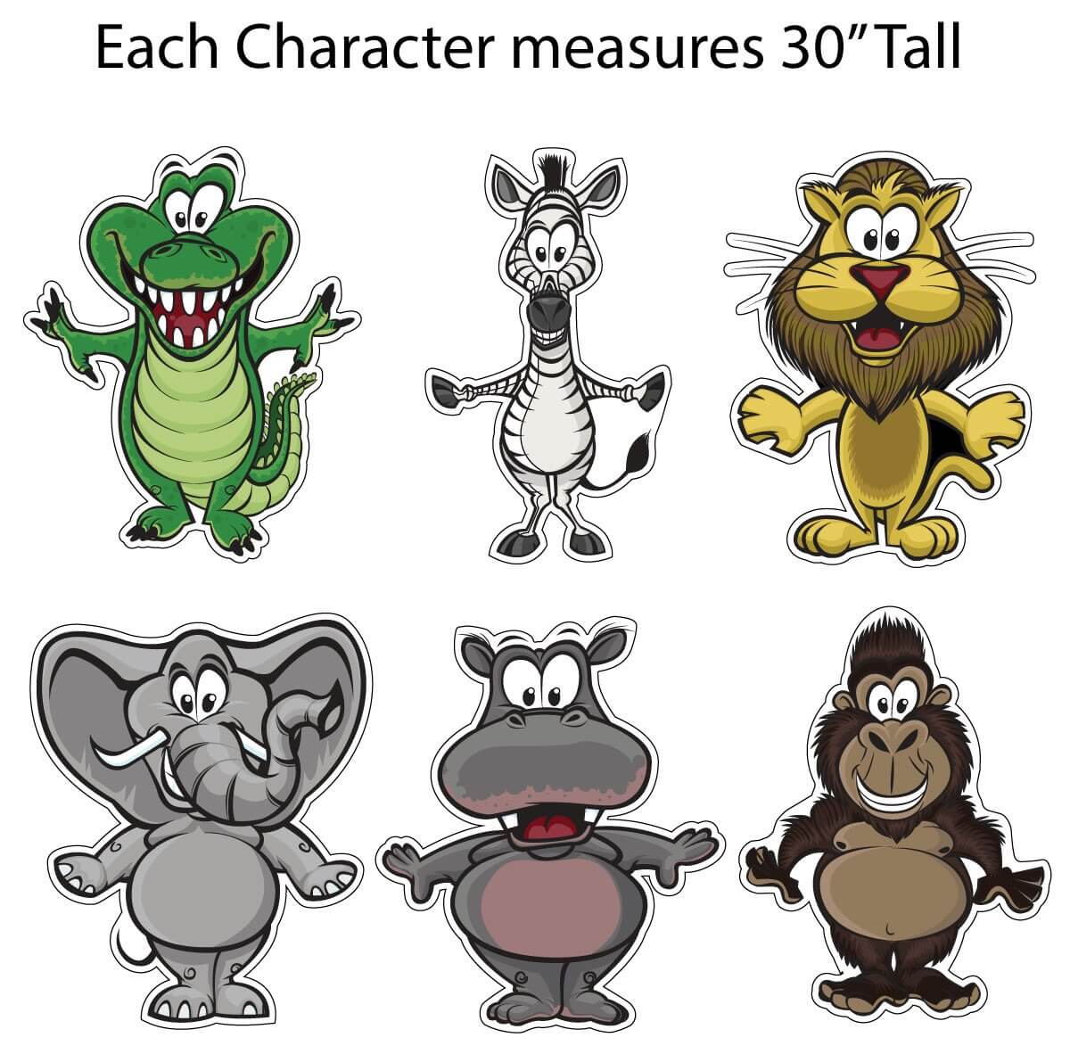 Cartoon Animal Yard Decoration Accessory 6 piece Set - Image 2