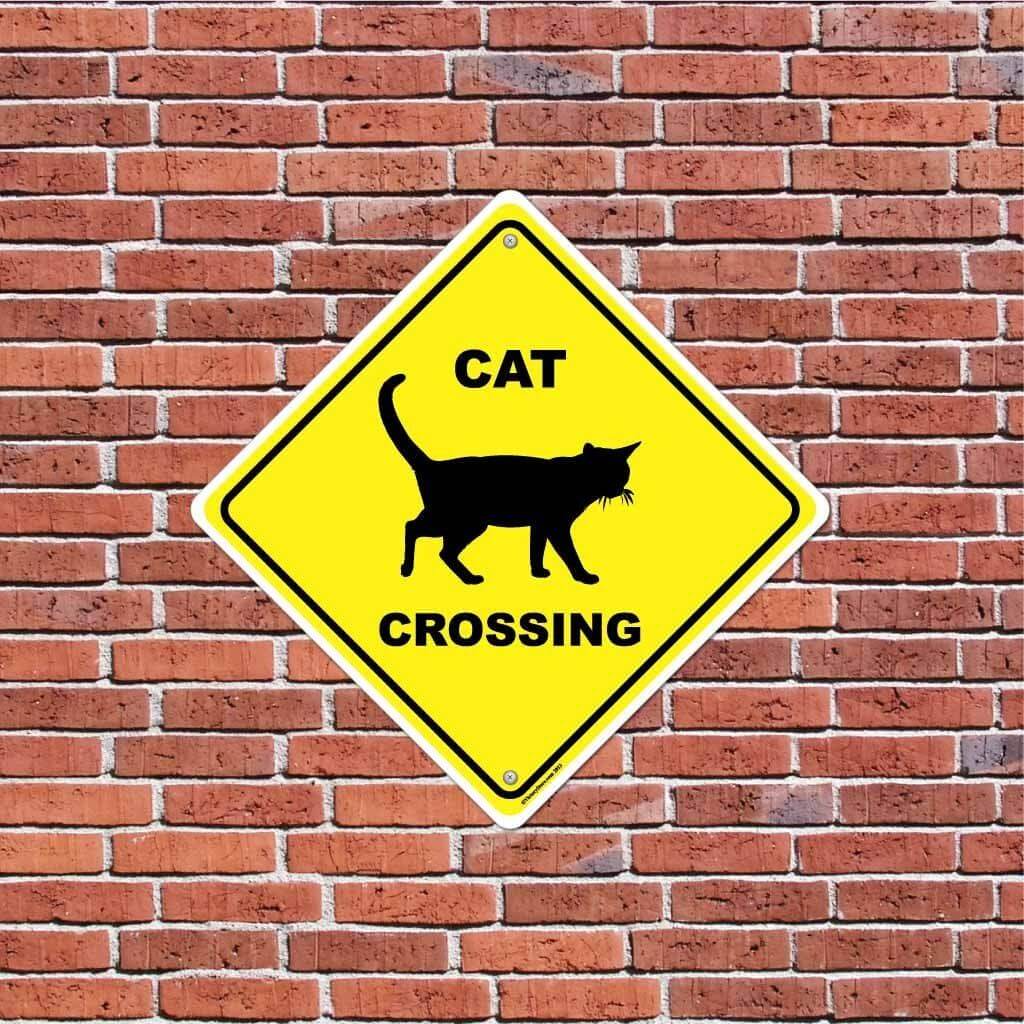 Cat Crossing Sign or Sticker - Image 3