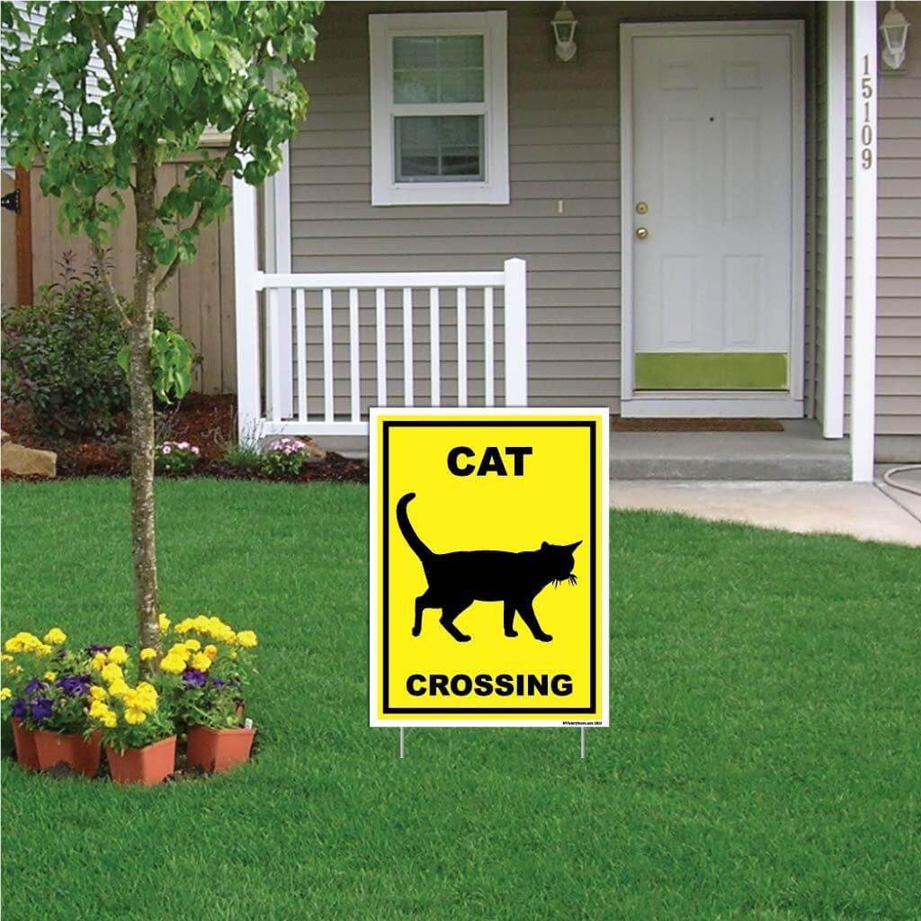 Cat Crossing Sign or Sticker - Image 5