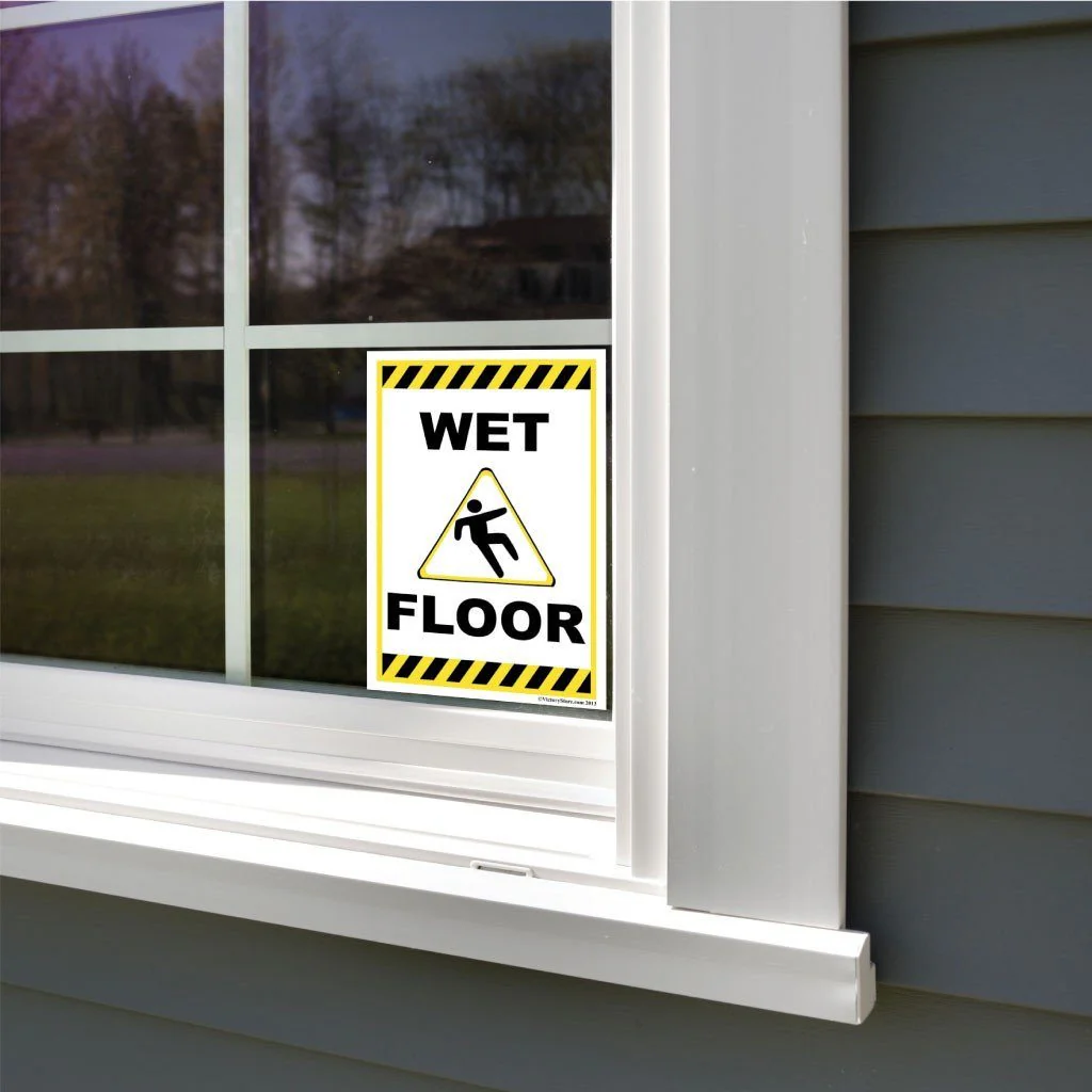 Caution Wet Floor Sign or Sticker - Image 16