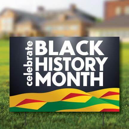 Celebrate Black History Month Banner & Yard Signs Set - Image 2