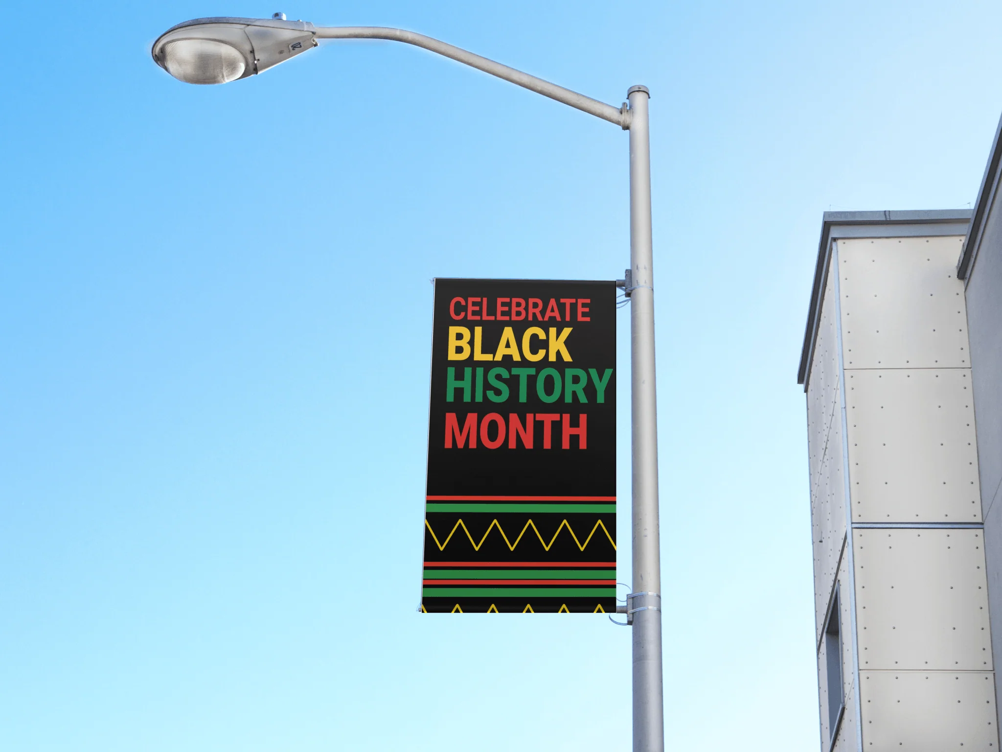 18"x36" Black History Month Pole Banner, Celebrate - Image 3