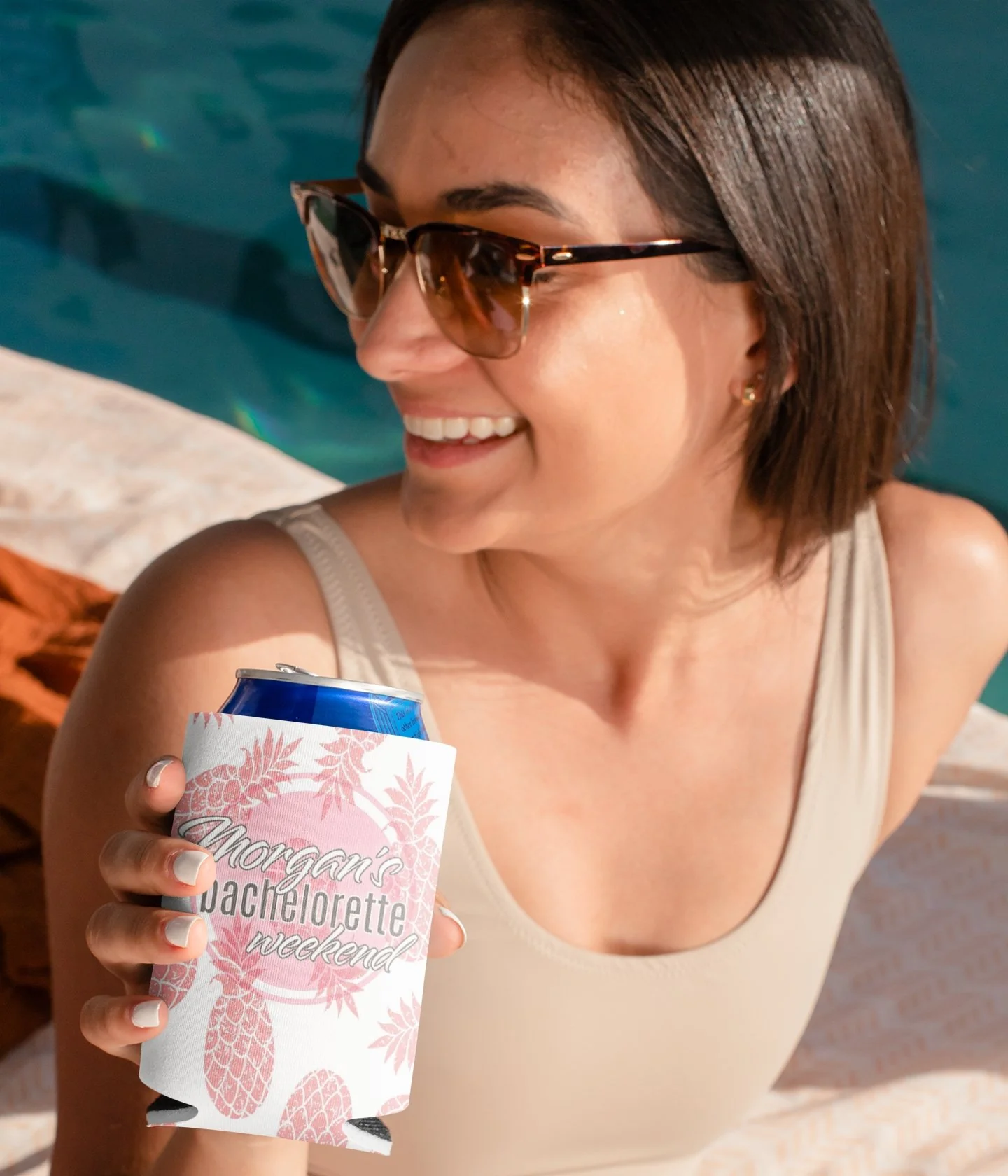 Charleston Themed Bachelorette Party Custom Can Cooler Set