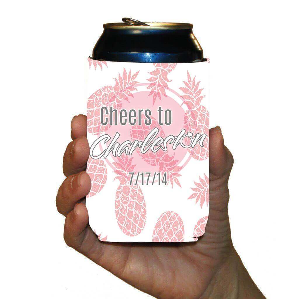 Charleston Themed Bachelorette Party Custom Can Cooler Set - Image 4