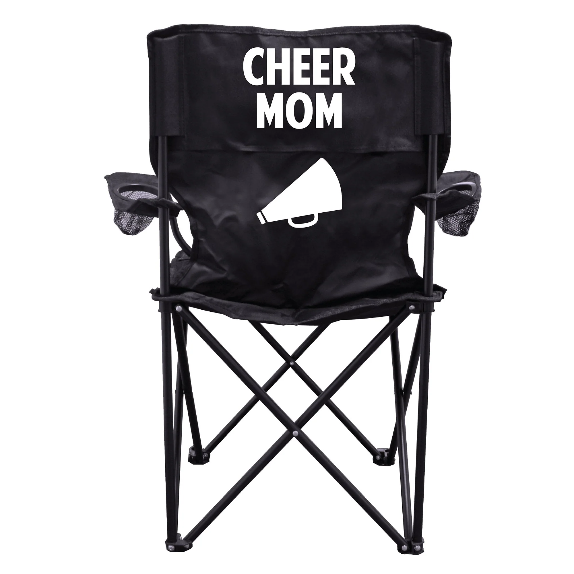 Cheer Mom Black Folding Camping Chair