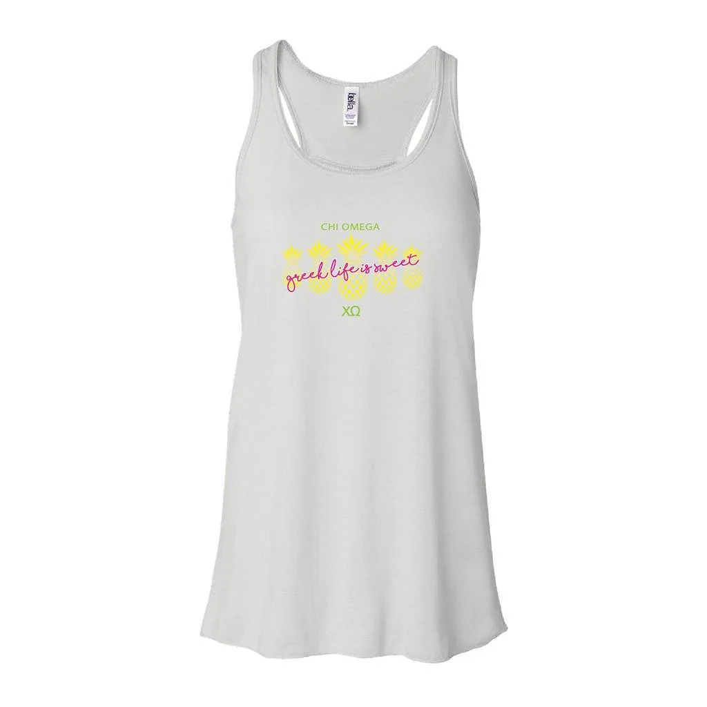 Chi Omega  Sweet Pineapple Women's Racerback Tank