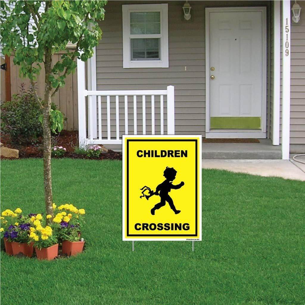 Children Crossing Sign or Sticker - Image 5