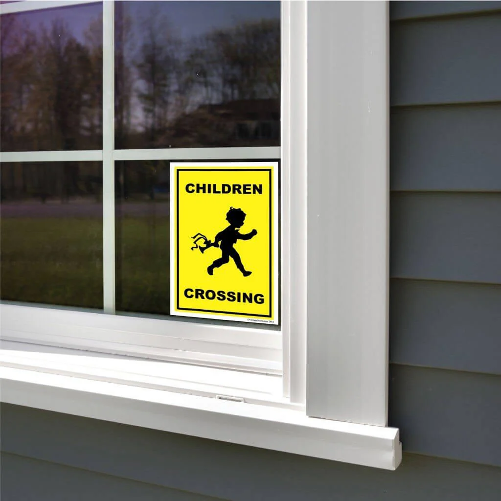 Children Crossing Sign or Sticker - Image 8