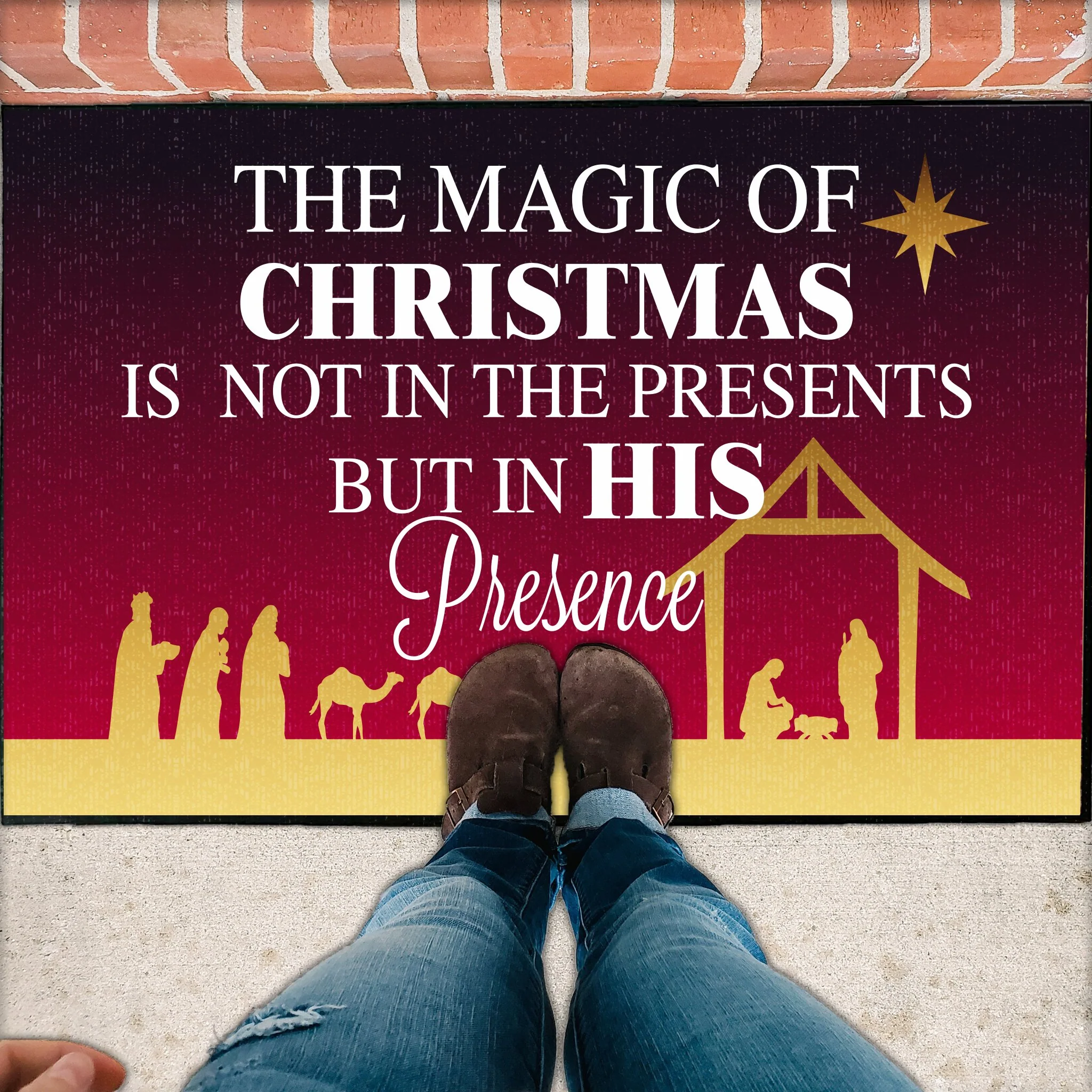 Christian Christmas Doormat - Image 2