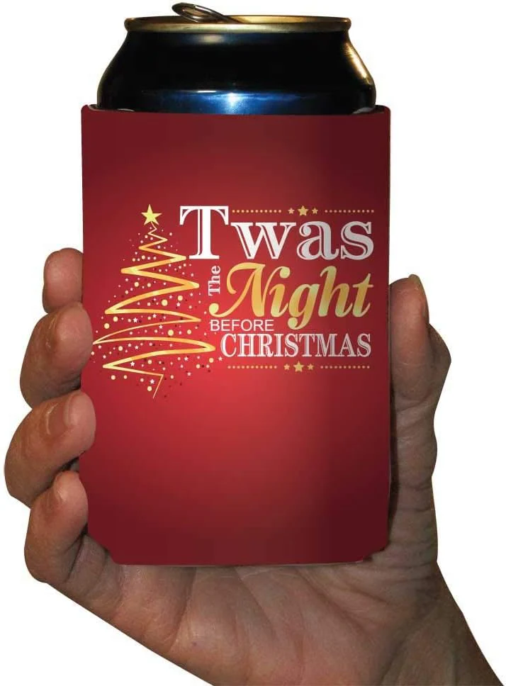 Christmas Can Coolers "TWAS The Night Before Christmas" Pack