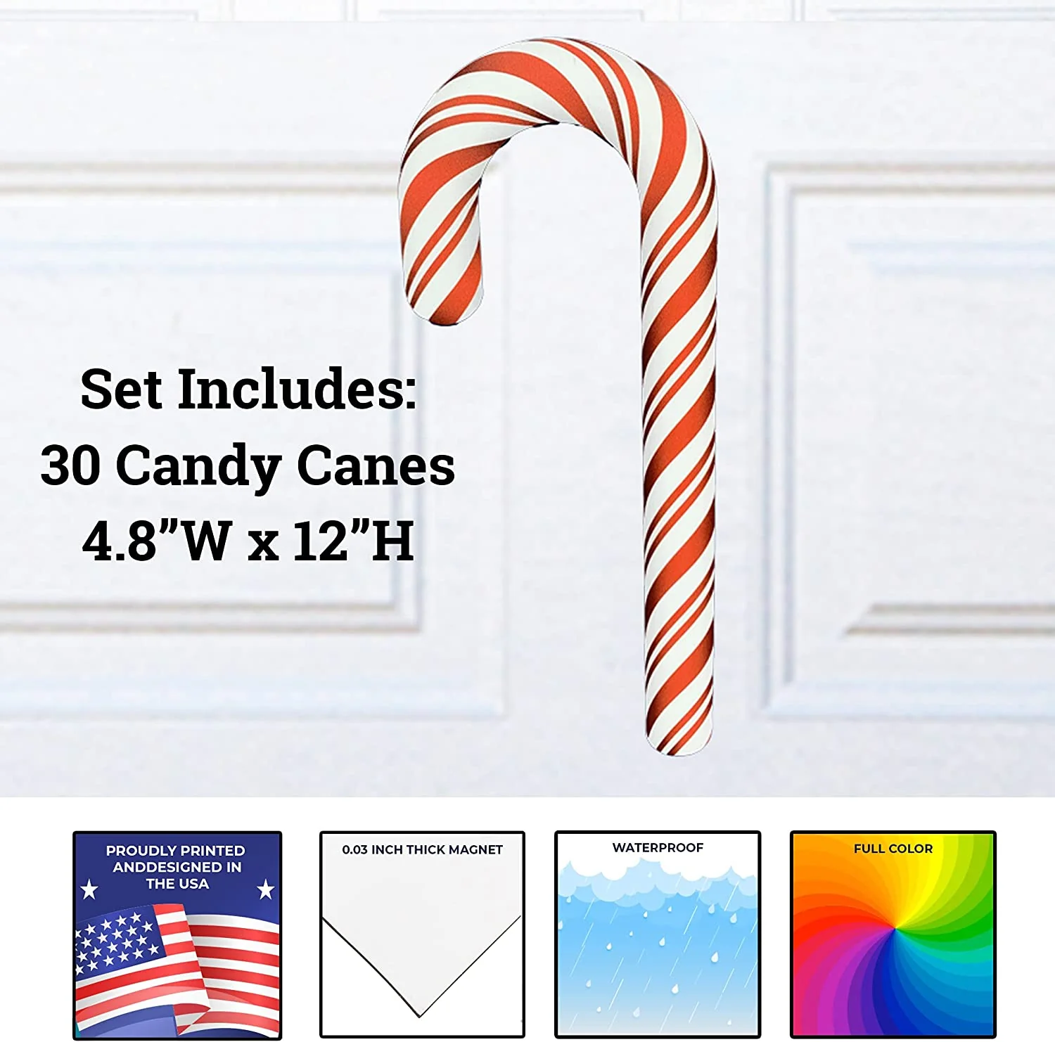 Christmas Candy Cane Magnets - Image 4