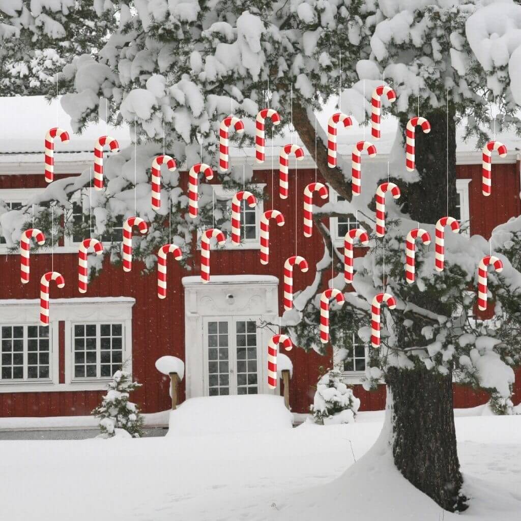 Christmas Candy Canes Hanging Decoration