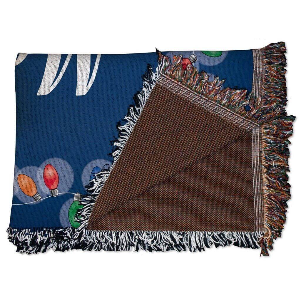 Christmas Lights Woven Blanket - Image 2