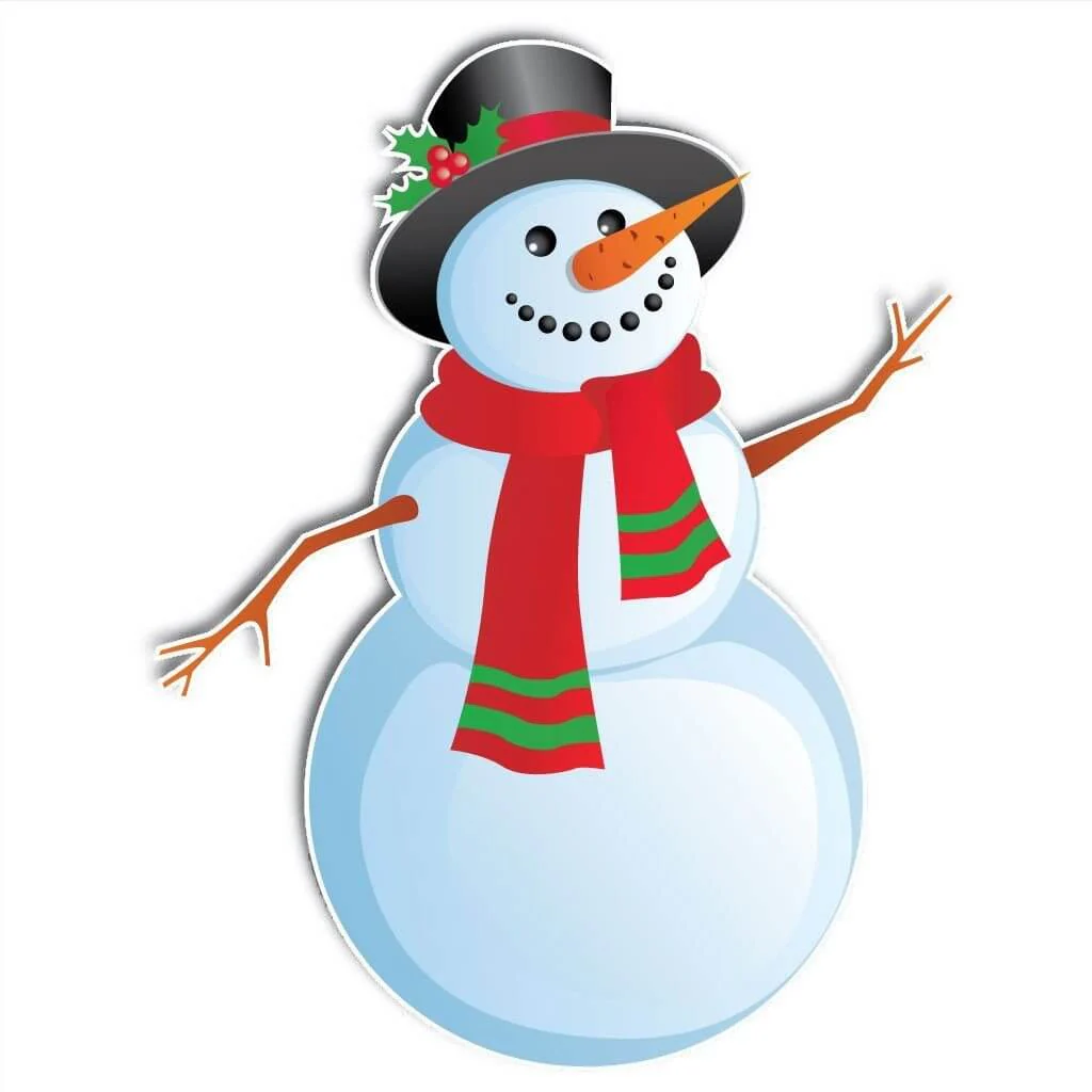 Christmas Snowmen Yard Card Decorations - 3 pc Set | Short Stakes Included - Image 5