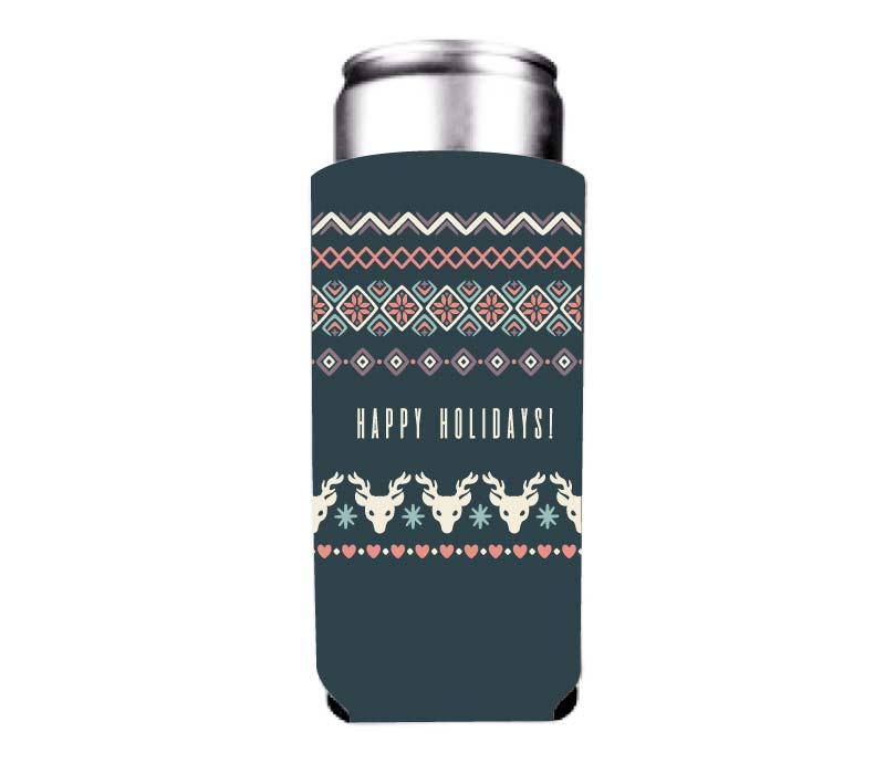 Happy Holidays Christmas Sweater Mug & Can Cooler Gift Set - Image 4