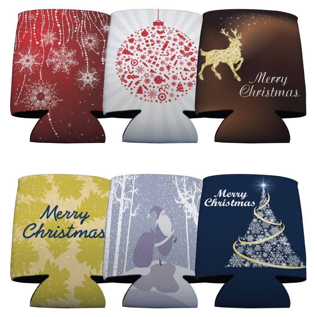 Christmas Can Cooler Set