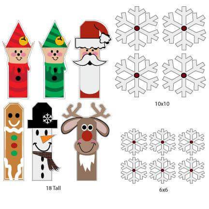 Christmas Figures Yard Cards 16 piece set - Image 2