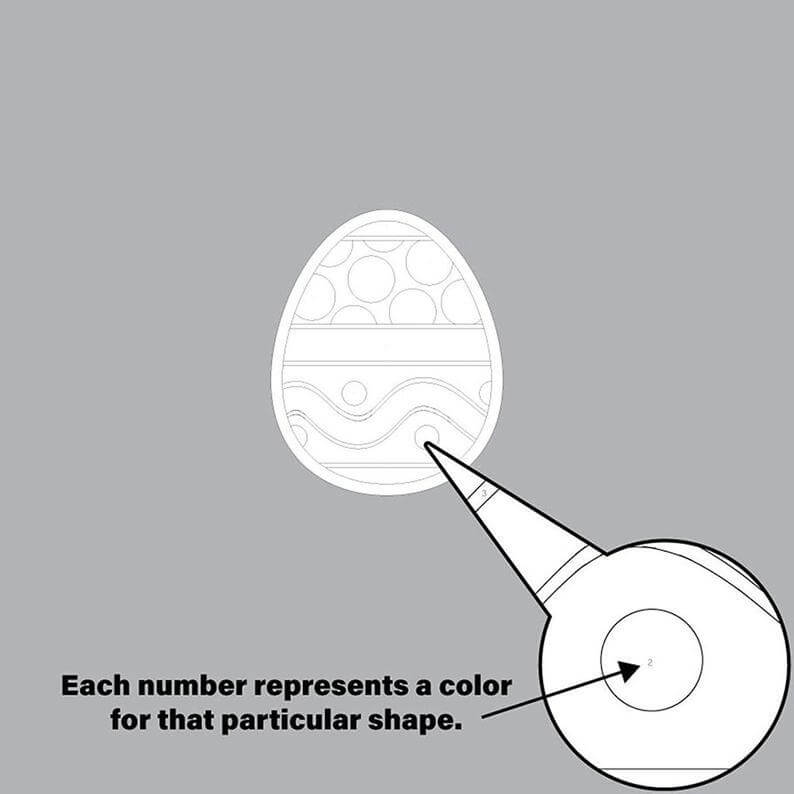 Color-by-Number Hanging Easter Egg Decorations - Image 4