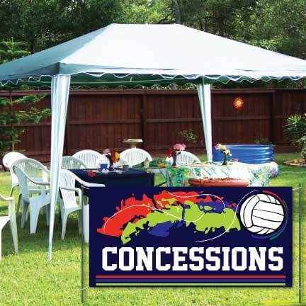 Volleyball Concessions Waterproof Vinyl Banner