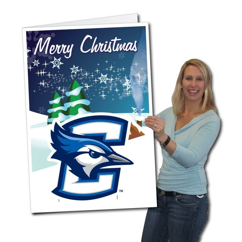 2'x3' Giant Creighton Christmas Greeting Card & Yard Sign