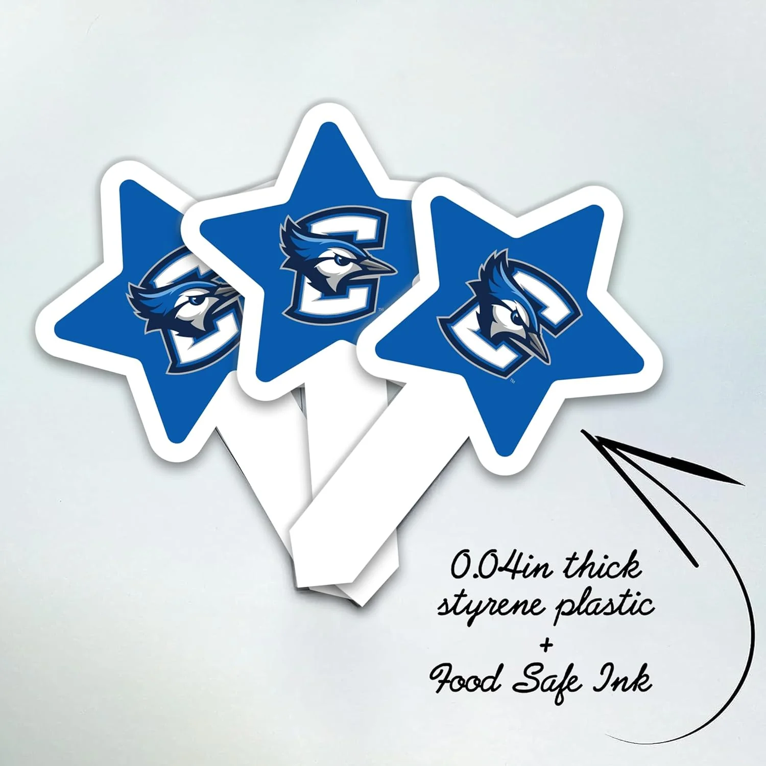 Creighton University Cupcake Toppers Officially Licensed - Solid Plastic - Image 11