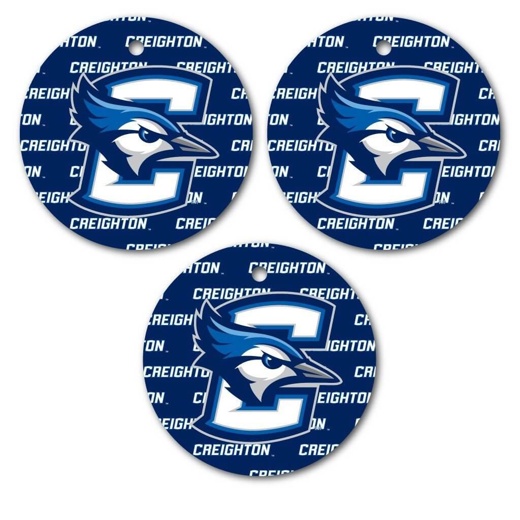 Creighton University Ornament - Set of 3 Circle Shapes - Image 2